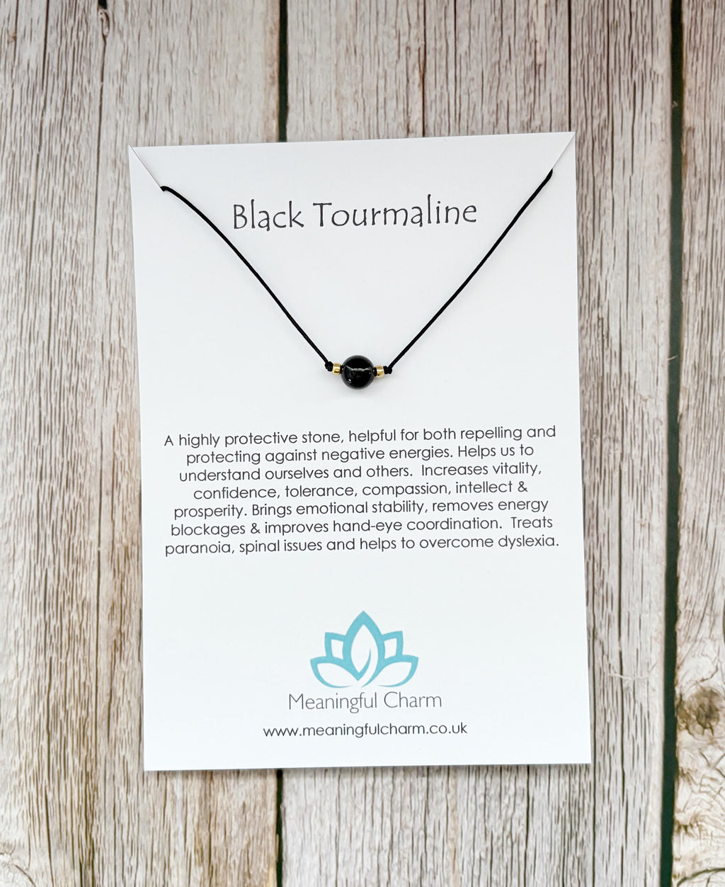 Soul Shield | Black Tourmaline Choker | Deflect Crystal Emotional Gifts | Strength Within