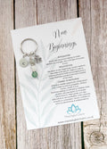 Personalised New Beginnings Crystal Keyring | Build Your Own Good Luck Gift
