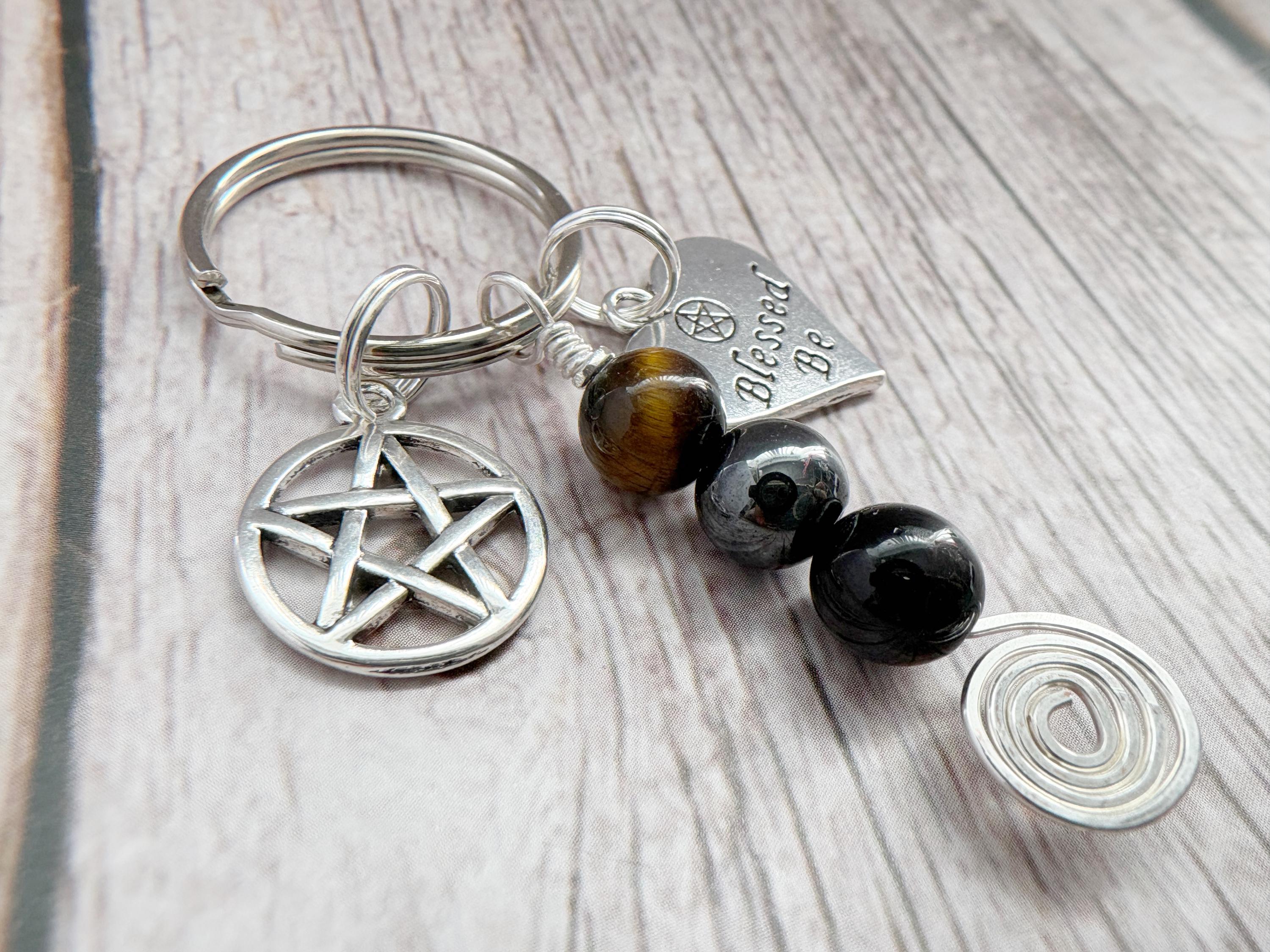 Soul Shield Keyring | Build Your Own | Personalised Crystal Emotional Gift | Strength Within