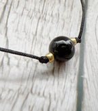 Soul Shield | Black Tourmaline Choker | Deflect Crystal Emotional Gifts | Strength Within