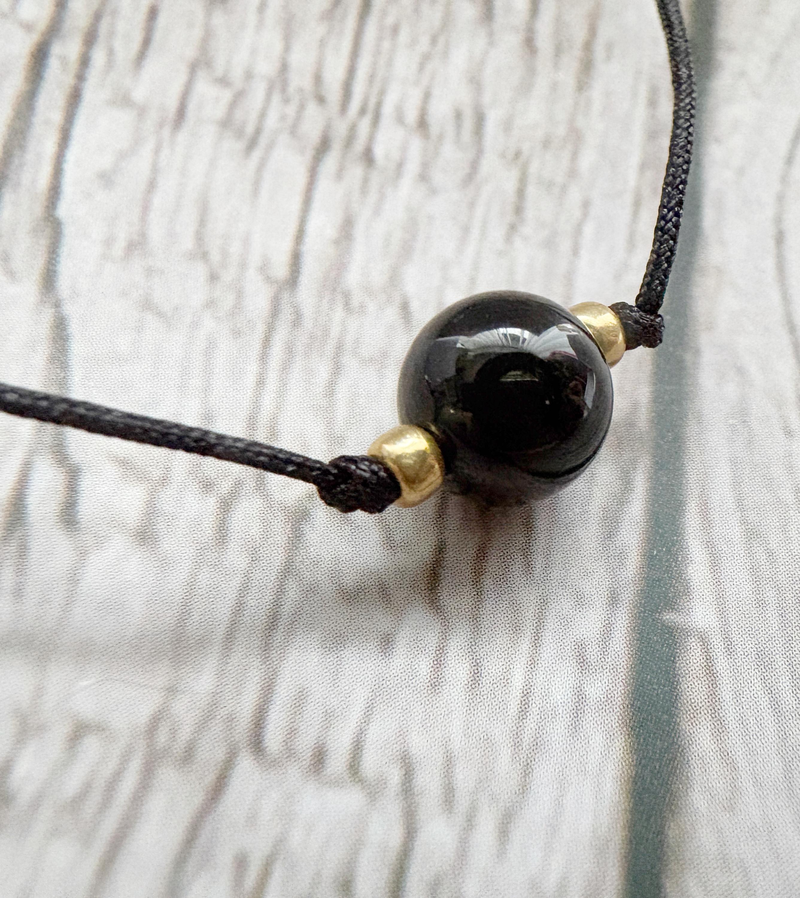 Soul Shield | Black Tourmaline Choker | Deflect Crystal Emotional Gifts | Strength Within