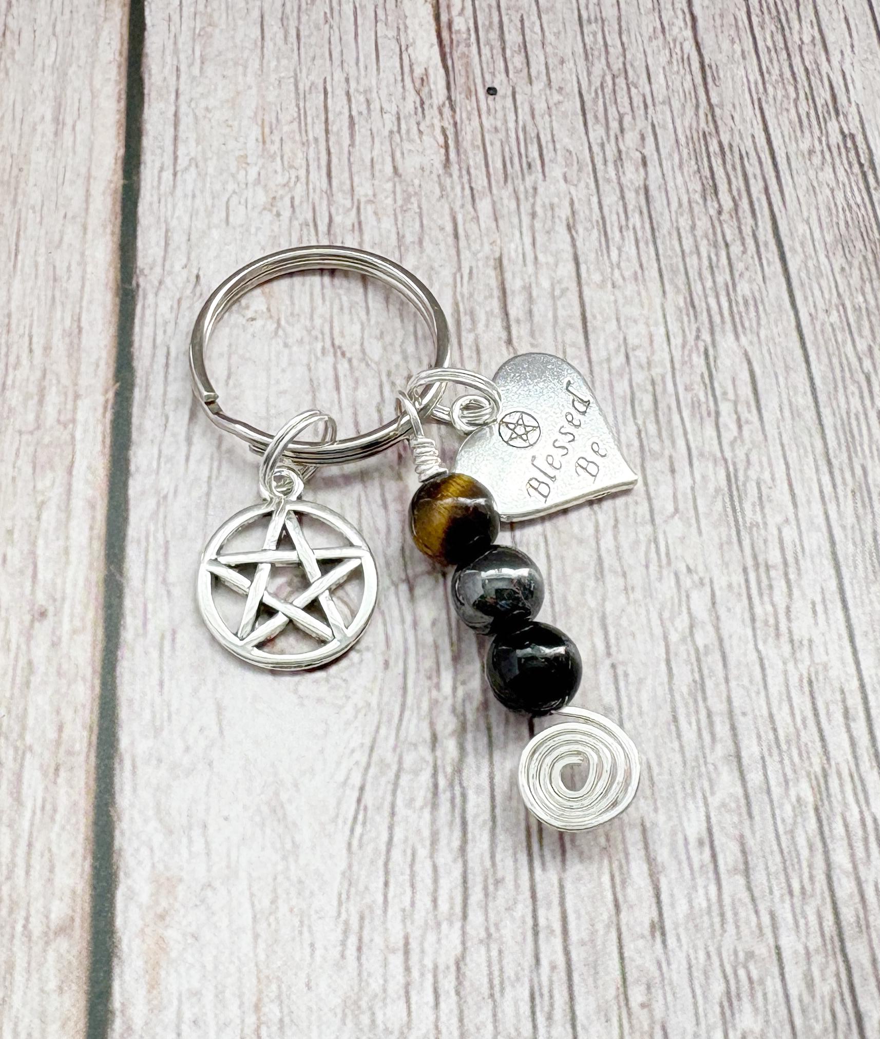 Soul Shield Keyring | Build Your Own | Personalised Crystal Emotional Gift | Strength Within