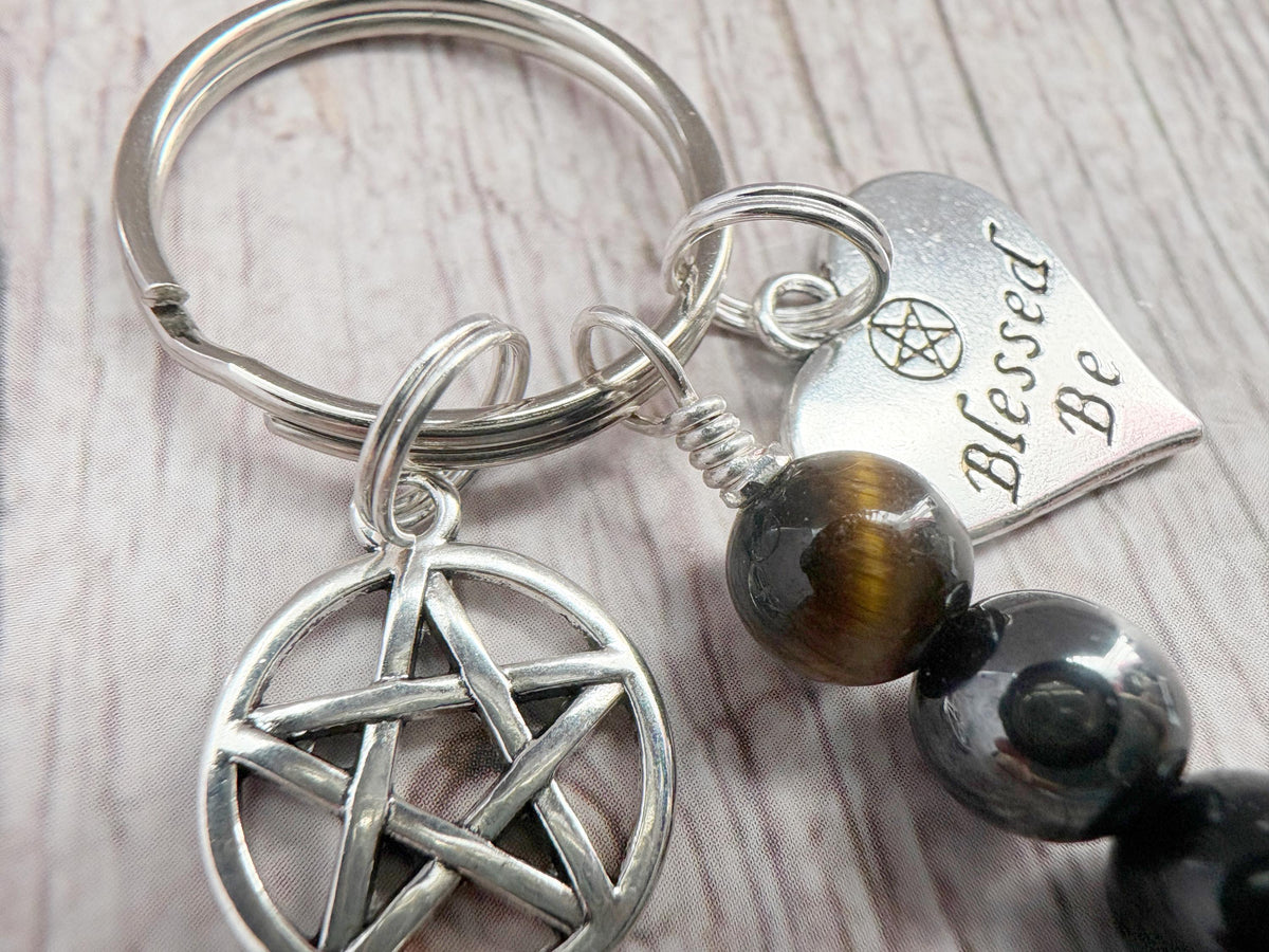 Soul Shield Keyring | Build Your Own | Personalised Crystal Emotional Gift | Strength Within
