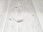 A Little Pregnancy Wish Bracelet for Baby Shower Gift | Pink Rose Quartz Crystal Sister Gifts