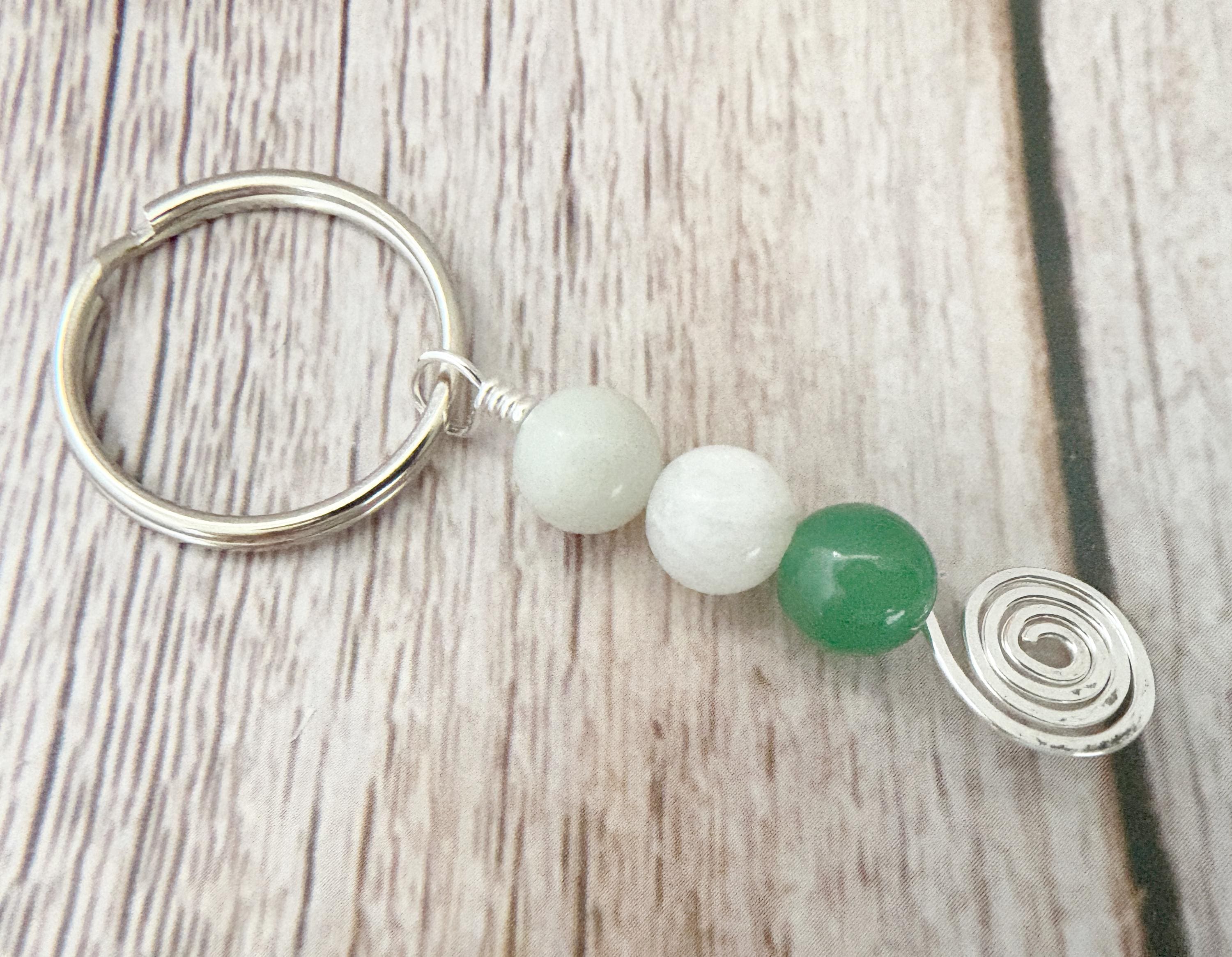 Personalised New Beginnings Crystal Keyring | Good Luck Charm Gift