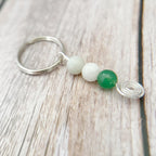 Personalised New Beginnings Crystal Keyring | Good Luck Charm Gift