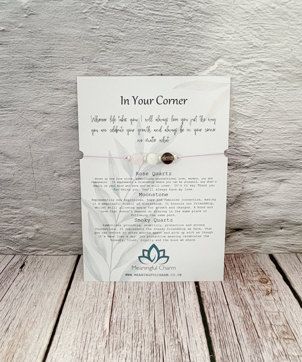 In Your Corner Friendship Crystal Bracelet | Gemstone Friend Gifts | Treasured Bonds