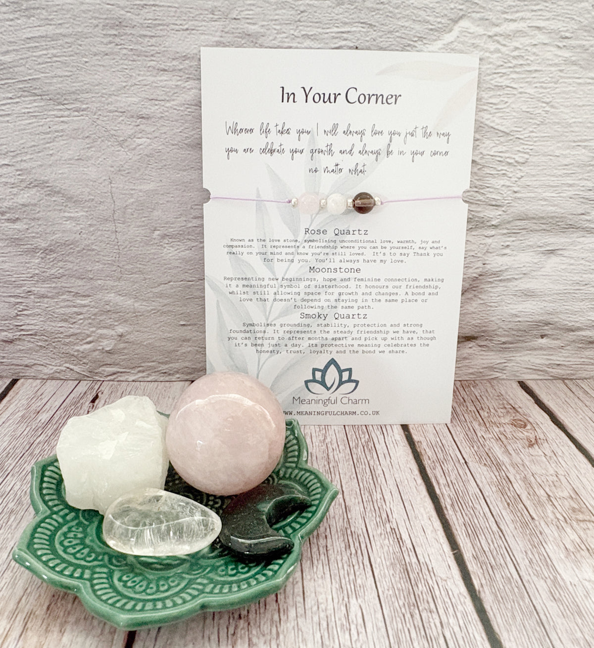 In Your Corner Friendship Crystal Bracelet | Gemstone Friend Gifts | Treasured Bonds