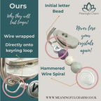Personalised New Beginnings Crystal Keyring | Good Luck Charm Gift