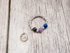Sterling Silver Inner Calm Crystal Ring for the change | Balance, Grounding and Resilience Gifts