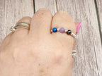 Sterling Silver Inner Calm Crystal Ring for the change | Balance, Grounding and Resilience Gifts
