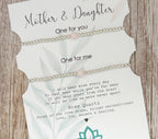 Growing Up Mother & Daughter Distance Crystal Bracelet Set