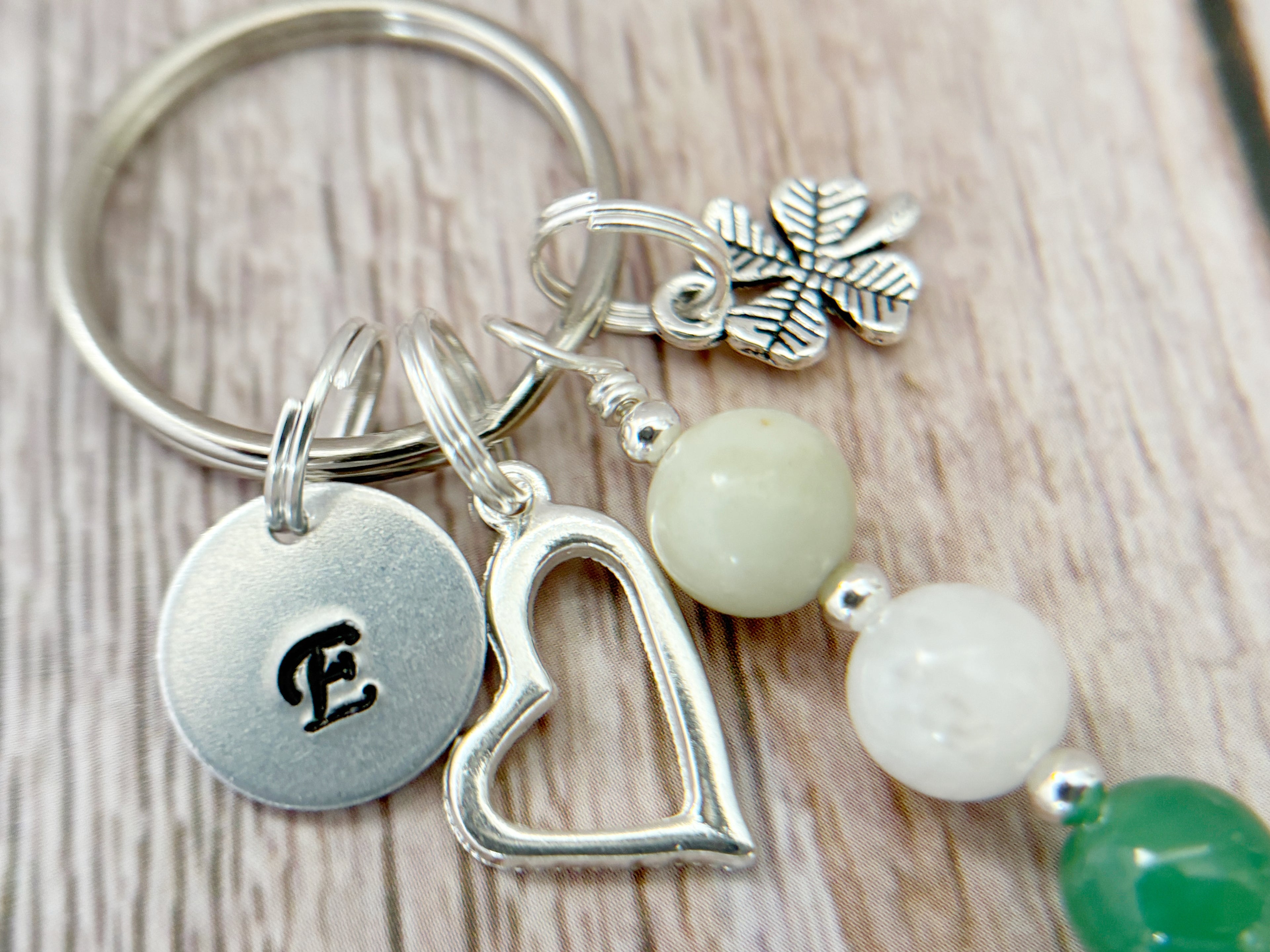 Personalised New Beginnings Crystal Keyring | Silver Charm Gift