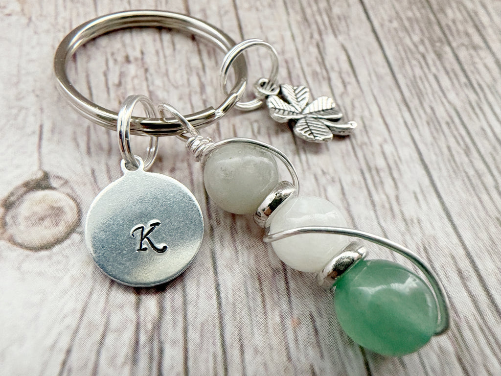 Personalised New Beginnings Crystal Keyring | Build Your Own Good Luck Gift