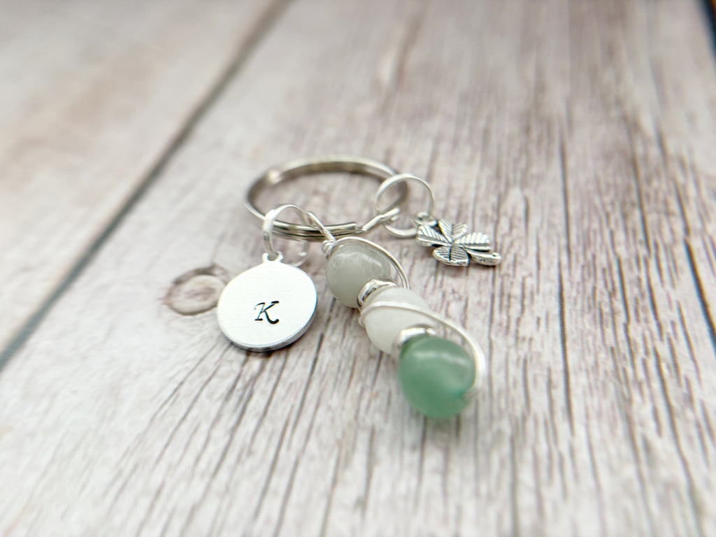 Personalised New Beginnings Crystal Keyring | Build Your Own Good Luck Gift