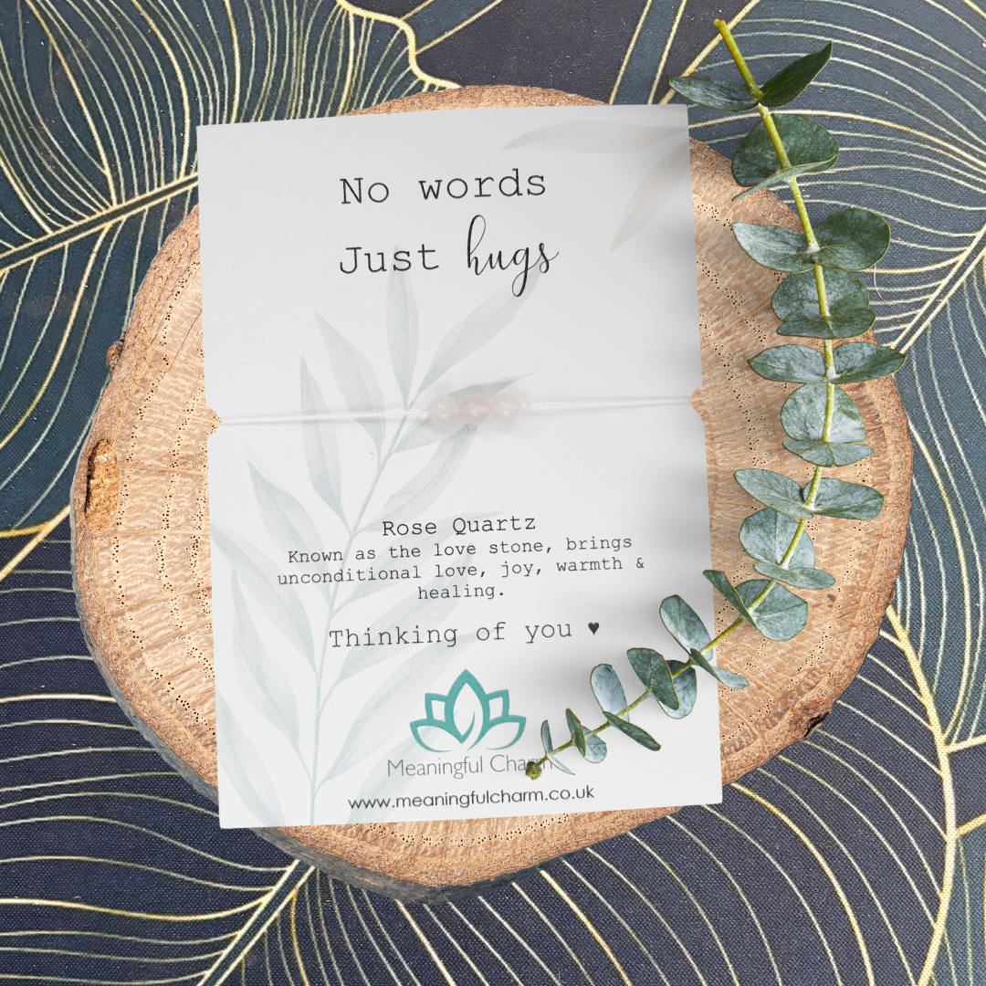 Hold On | Rose Quartz Sympathy Gift Box | Bereavement & Grief Gift | Sent Direct