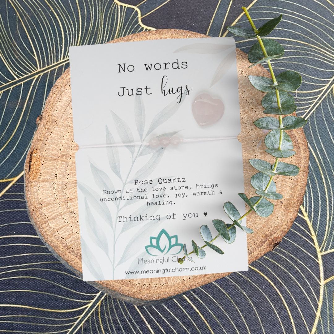 Hold On | Rose Quartz Sympathy Gift Box | Bereavement & Grief Gift | Sent Direct