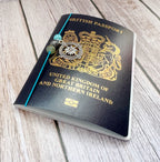 Personalised Safe Travels Passport Charm for Travelling Gifts