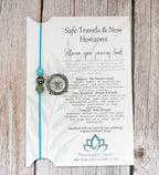 Personalised Safe Travels Passport Charm for Travelling Gifts