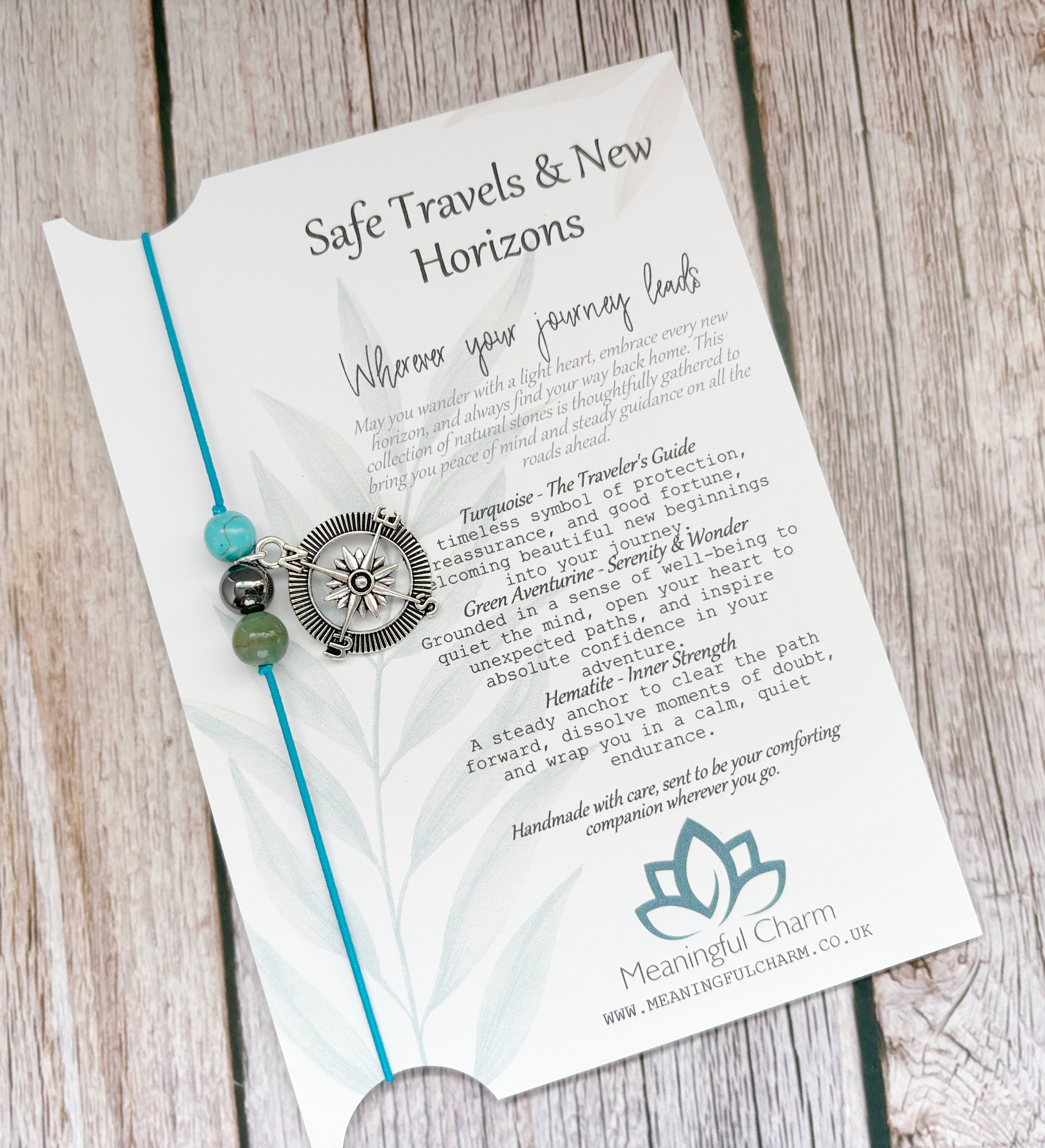 Personalised Safe Travels Passport Charm for Travelling Gifts