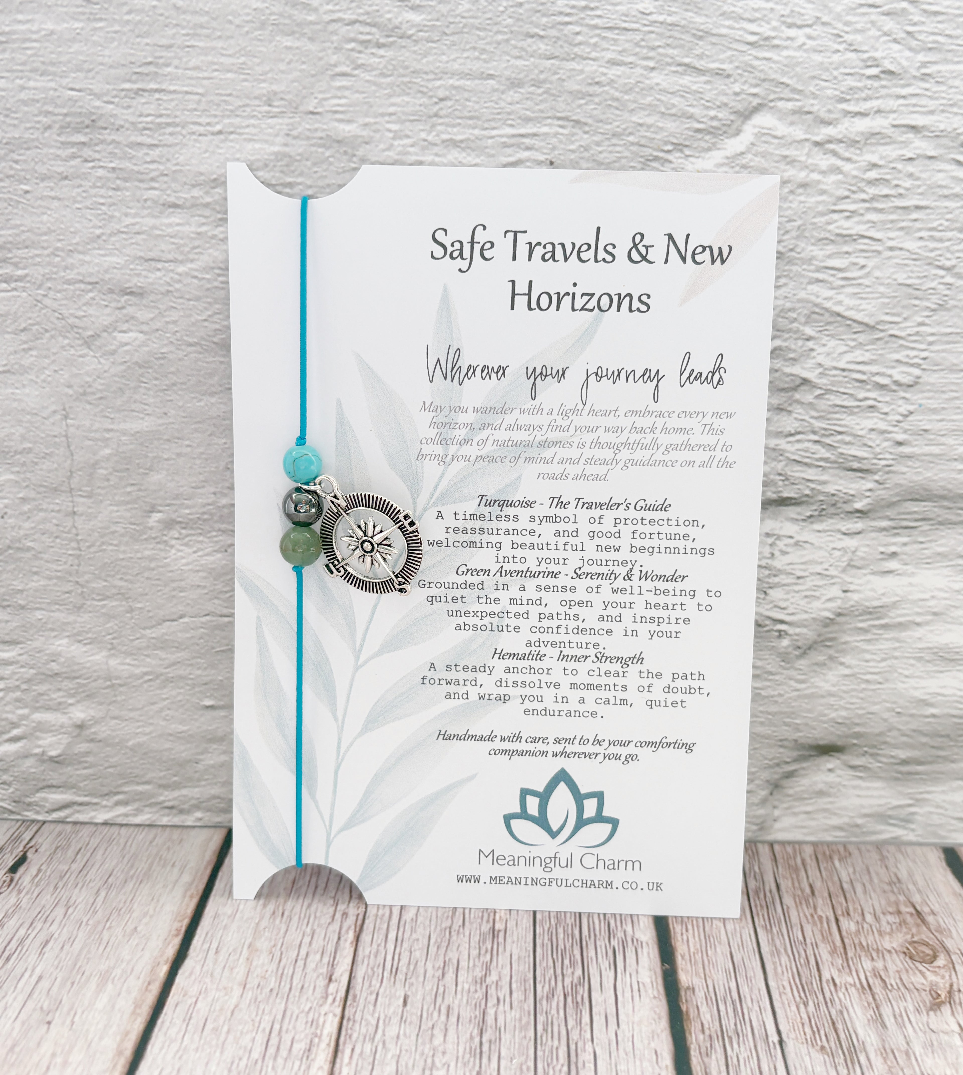 Personalised Safe Travels Passport Charm for Travelling Gifts