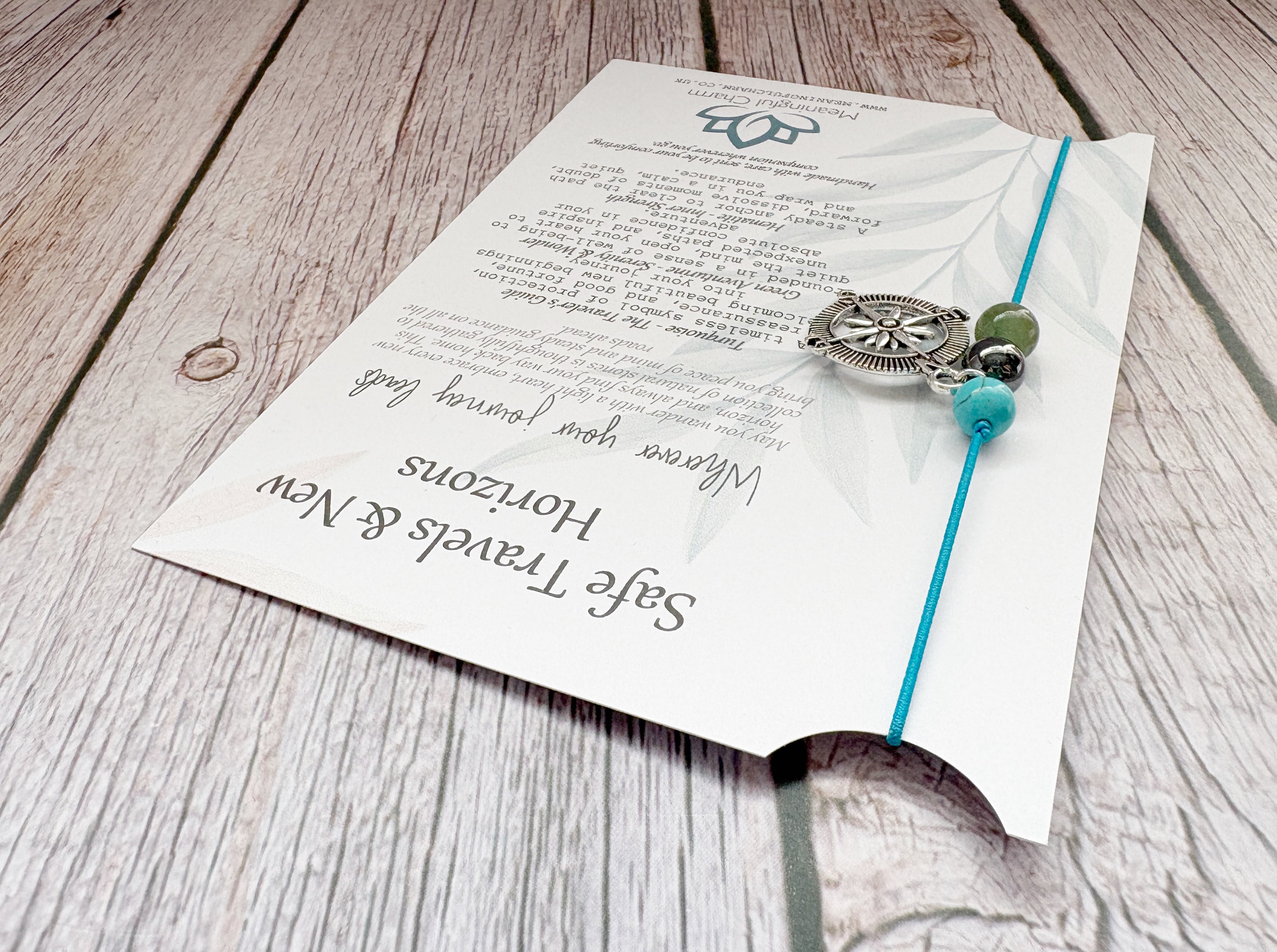 Personalised Safe Travels Passport Charm for Travelling Gifts