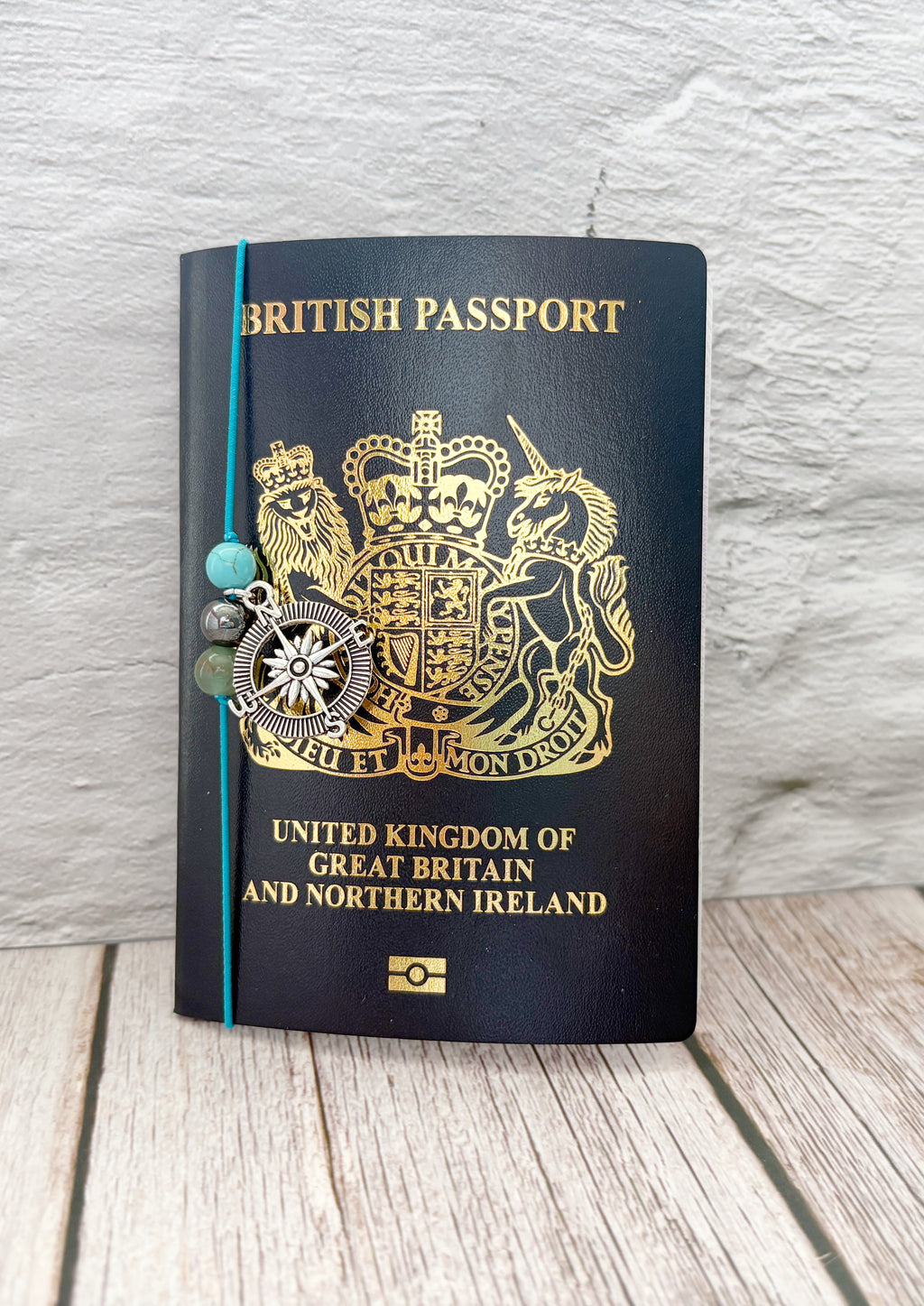 Personalised Safe Travels Passport Charm for Travelling Gifts
