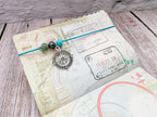 Personalised Safe Travels Passport Charm for Travelling Gifts