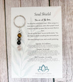 Soul Shield Keyring | Deflect Crystal Emotional Gifts | Strength Within