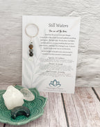 Still Waters Keychain | Deflect Crystal Emotional Gifts | Strength Within