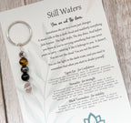 Still Waters Keychain | Deflect Crystal Emotional Gifts | Strength Within