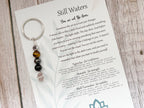 Still Waters Keychain | Deflect Crystal Emotional Gifts | Strength Within