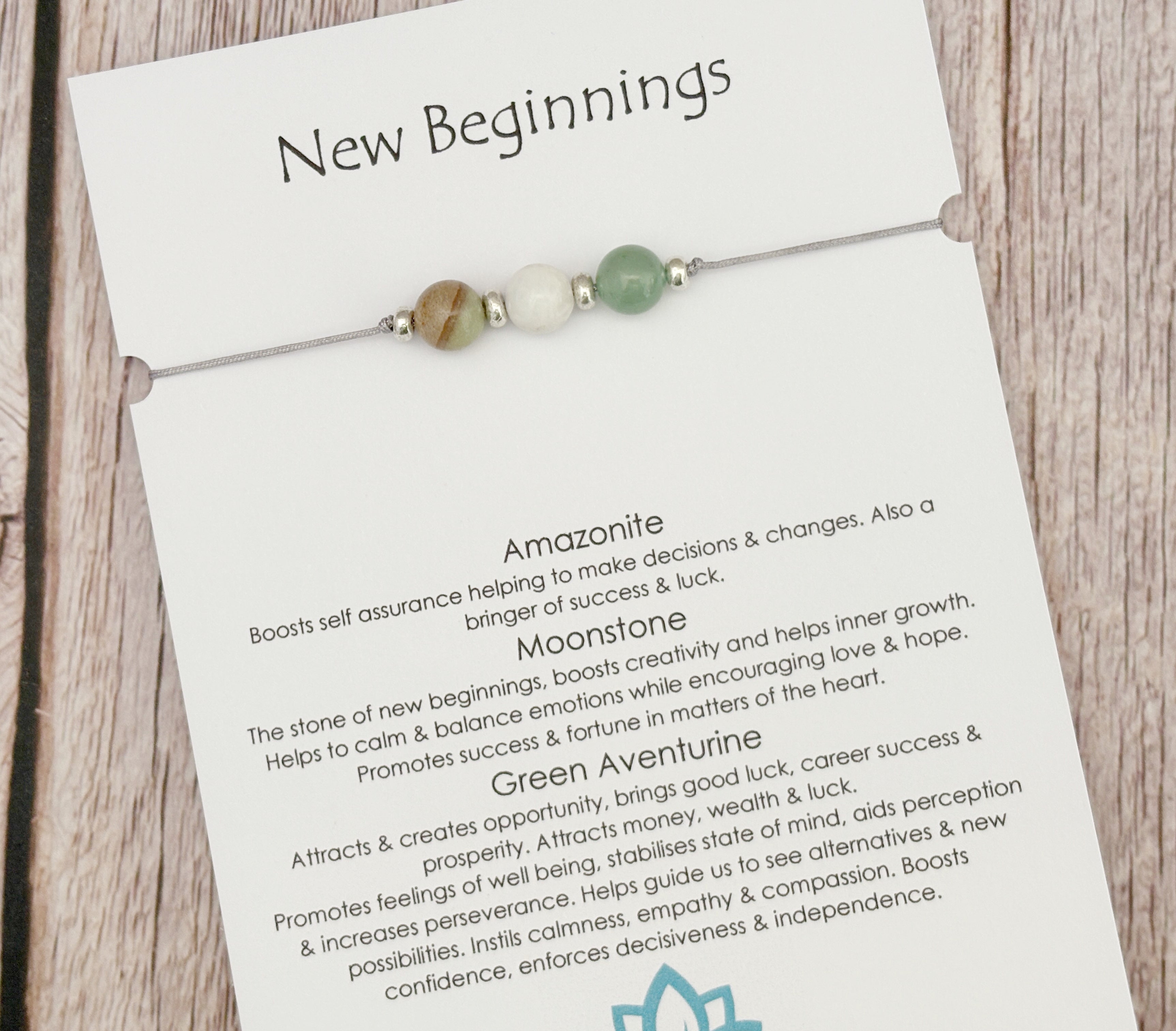 New Beginnings Crystal Bracelet | Adjustable Gemstone Gift