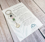 You Got This Keyring | Personalised Initial & Gemstone Motivational Support Gift